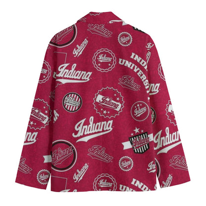 Indiana Bloomington - Hoosiers Suit Flat Lapel Collar Blazer