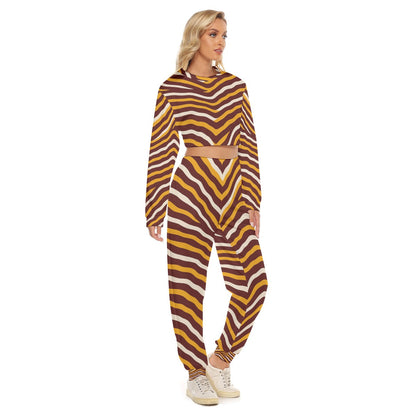 Washington Commanders Women's Crop Sweatshirt Suit