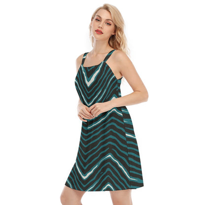 Philadelphia Football Game Day All-Over Print Women's O-neck Cami Dress