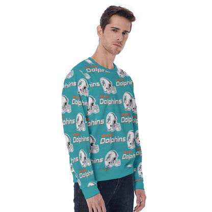 Miami Football Game Day All-Over Print Men's Sweatshirt
