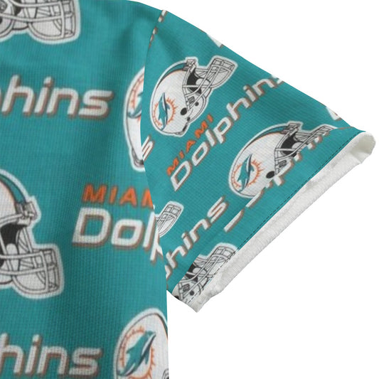 Miami Football Game Day All-Over Print Unisex Shirt With Folding Sleeve