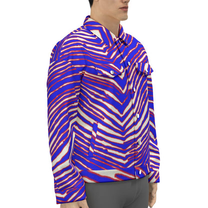 Buffalo Bills Zubaz Unisex Lapel Jacket | 245GSM Cotton