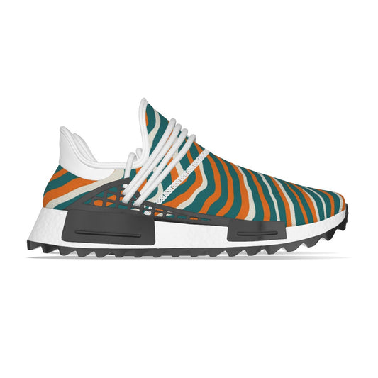 Miami Football Game Day All-Over Print Men's Mesh Sneakers