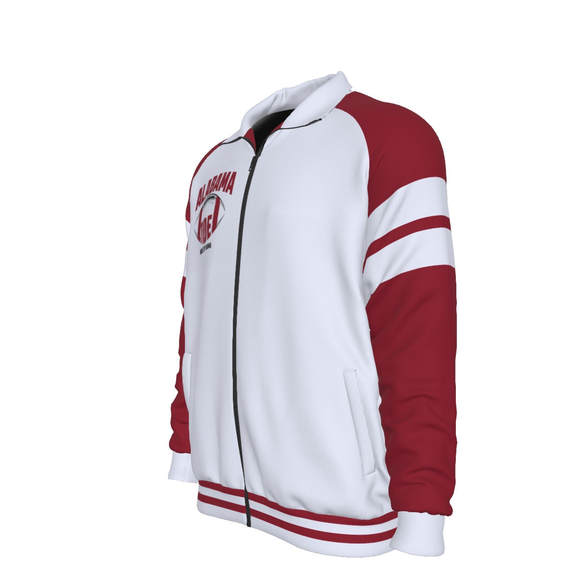 Alabama Tide Crimson fans Unisex Stand Collar Jacket