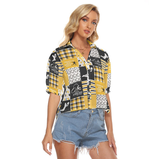 All-Over Print Women's V-neck Shirts