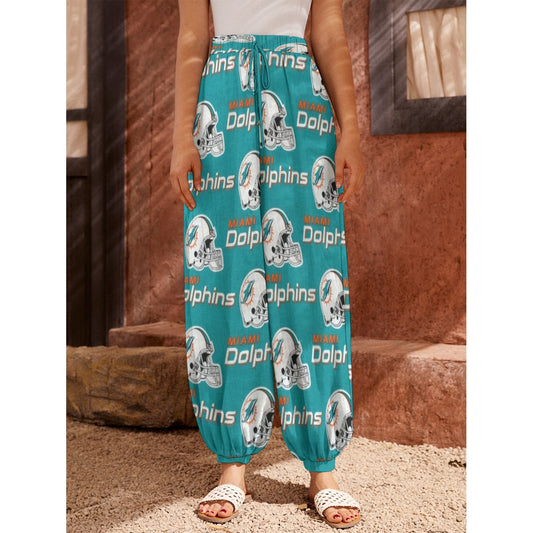Miami Football Game Day All-Over Print Women's Carrot Pants