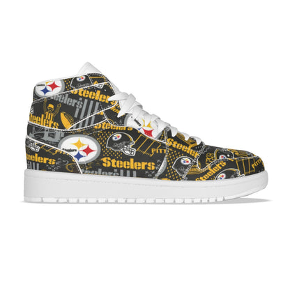 Pittsburgh Steelers Women's Synthetic Leather Stitching Shoes