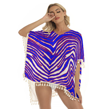 Buffalo Bills Zubaz Women's Square Fringed Shawl