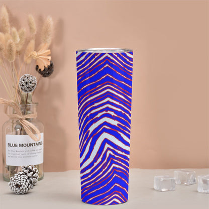 Buffalo Bills Zubaz Skinny Tumbler Stainless Steel with Lids 30OZ