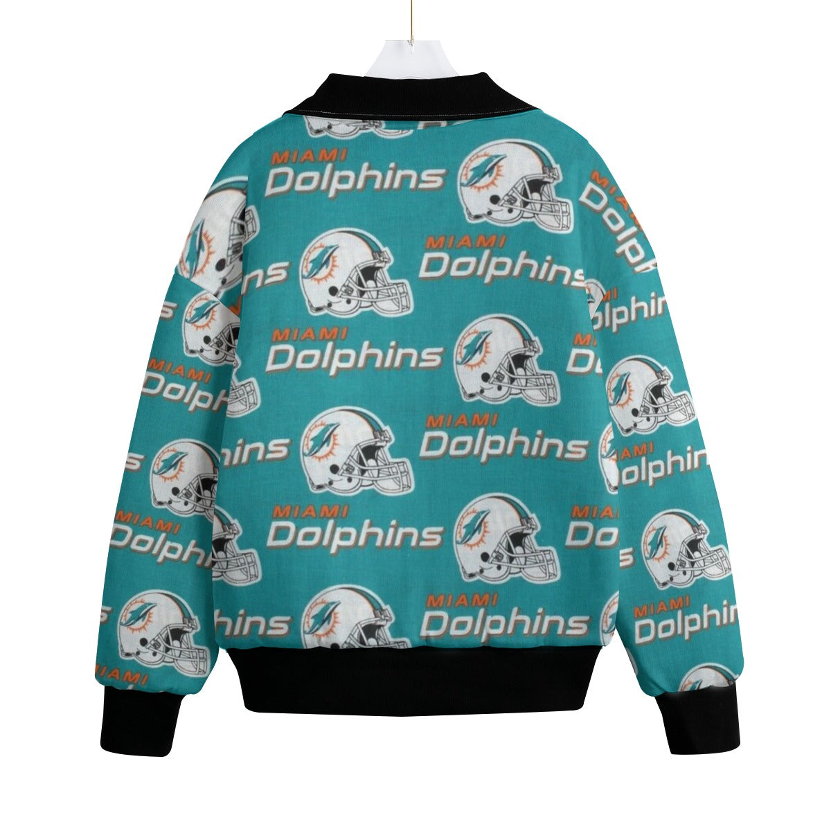 Miami Football Game Day All-Over Print Unisex Knitted Fleece Lapel Outwear