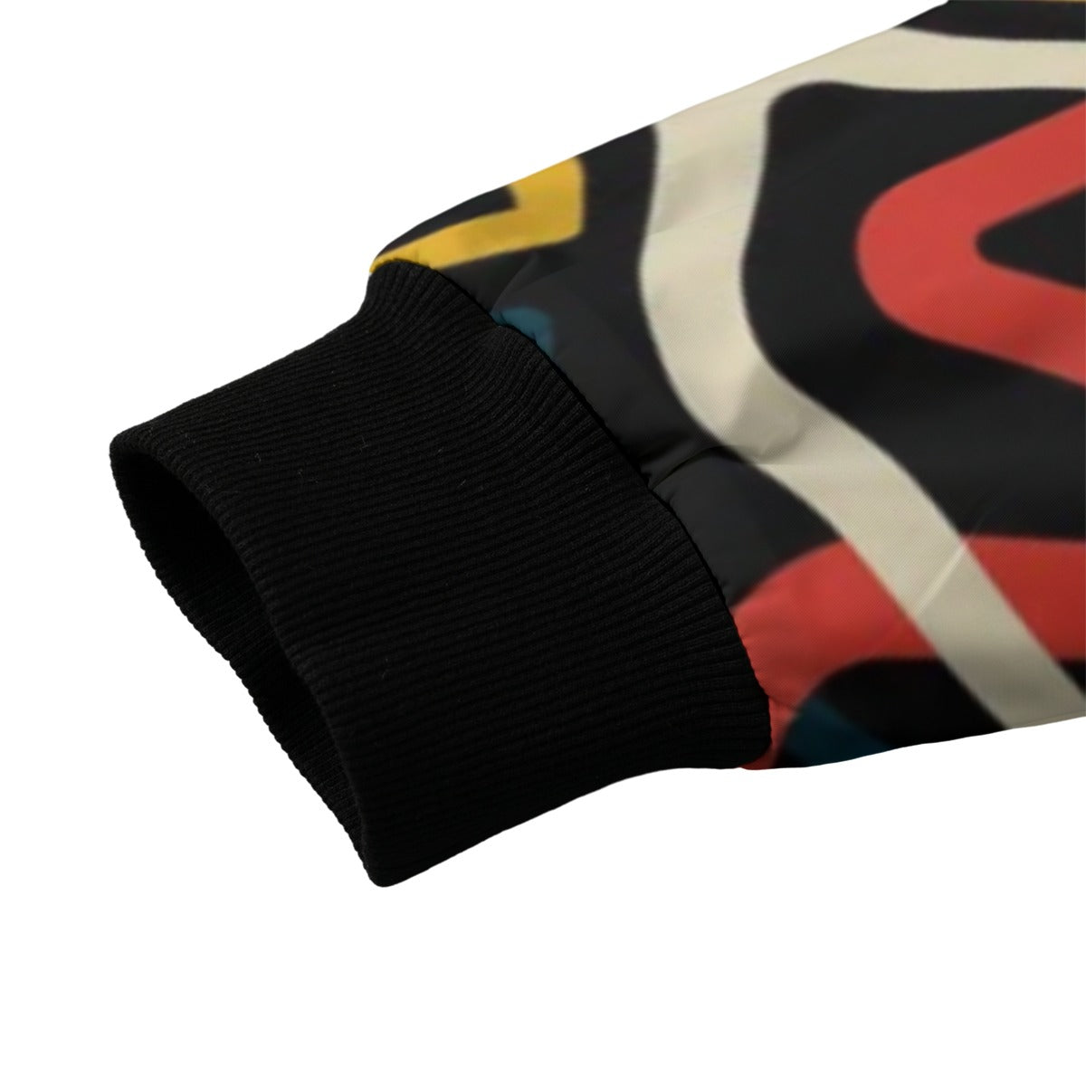 Urban Legend 90s Street Icons Seamless Abstract Multicolored Tangled Fleece Bomber Jacket