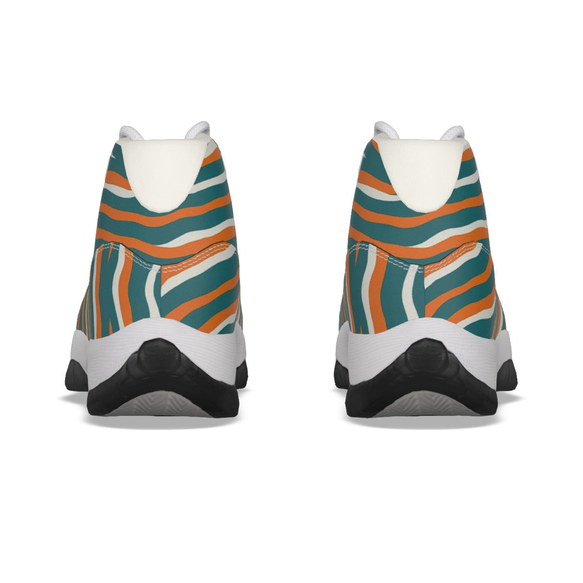 Miami Football Game Day Men's High Top Basketball Shoes