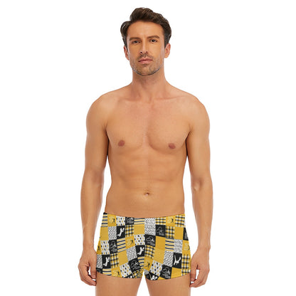 All-Over Print Men's Short Boxer Briefs