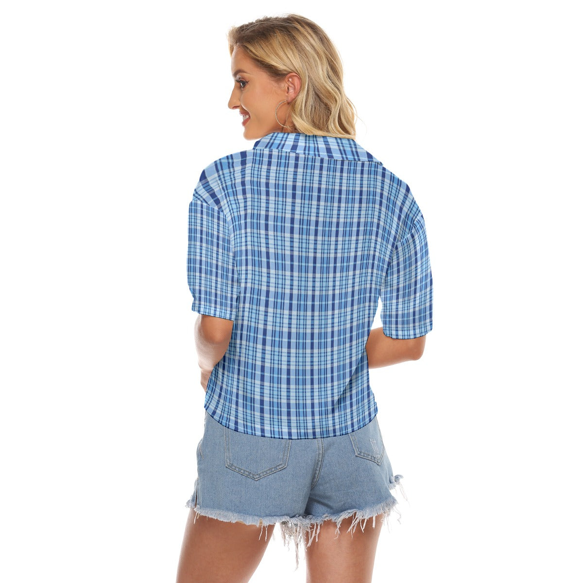 North Carolina Tartan Plaid Tar Heels Women's V-neck Shirts