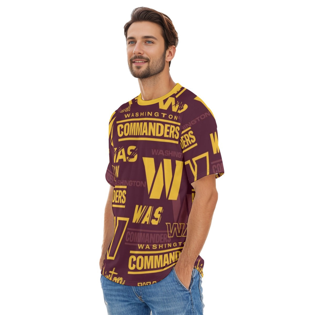 Washington Commanders Men's O-neck Short Sleeve T-shirt