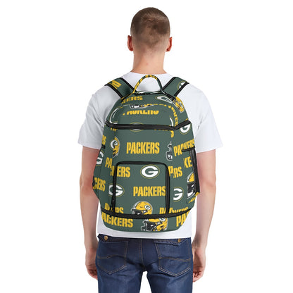 Green Bay Football Game Day All-Over Print Multifunctional Backpack