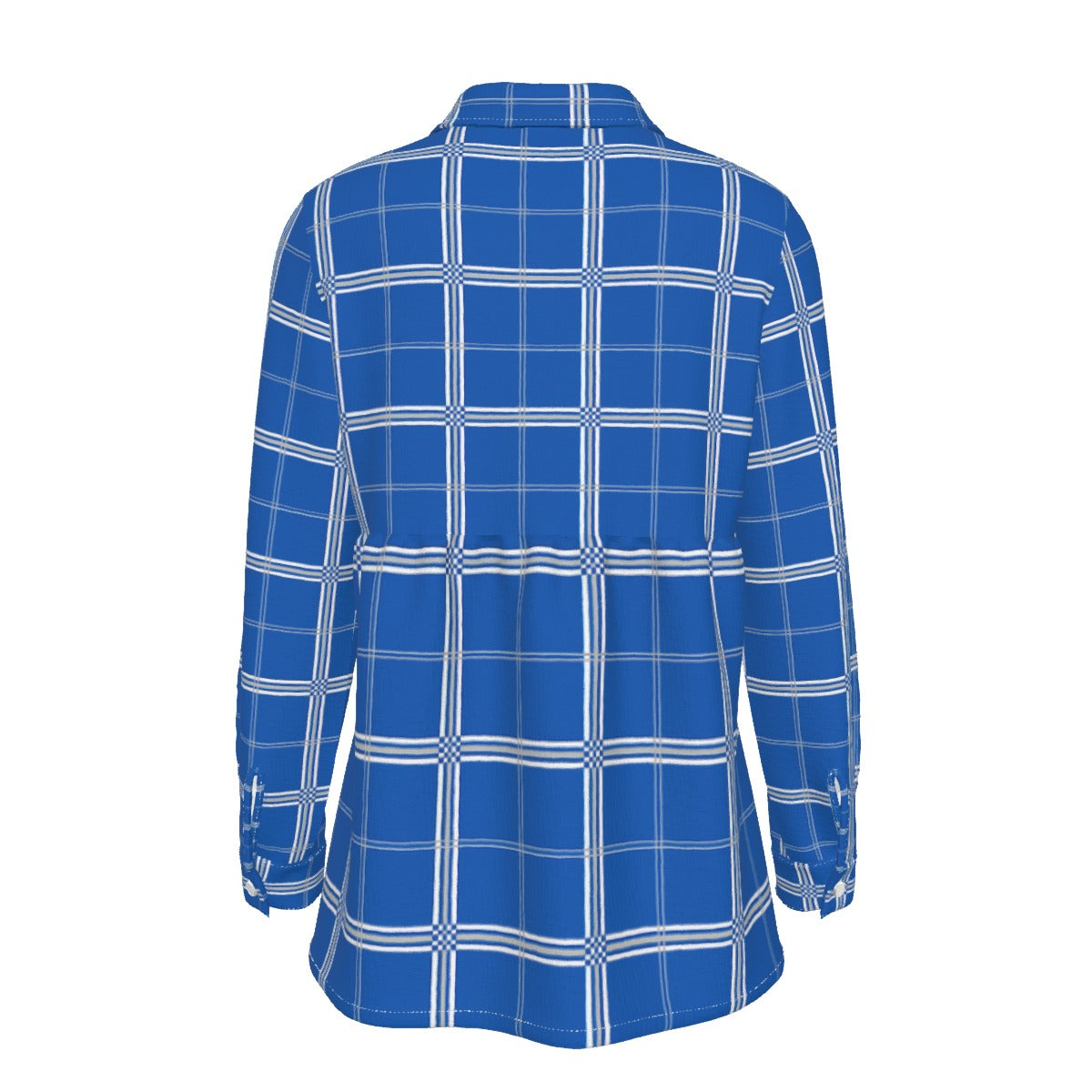 Kentucky Tartan Plaid Wildcats  Women's Elastic-Back Shirt