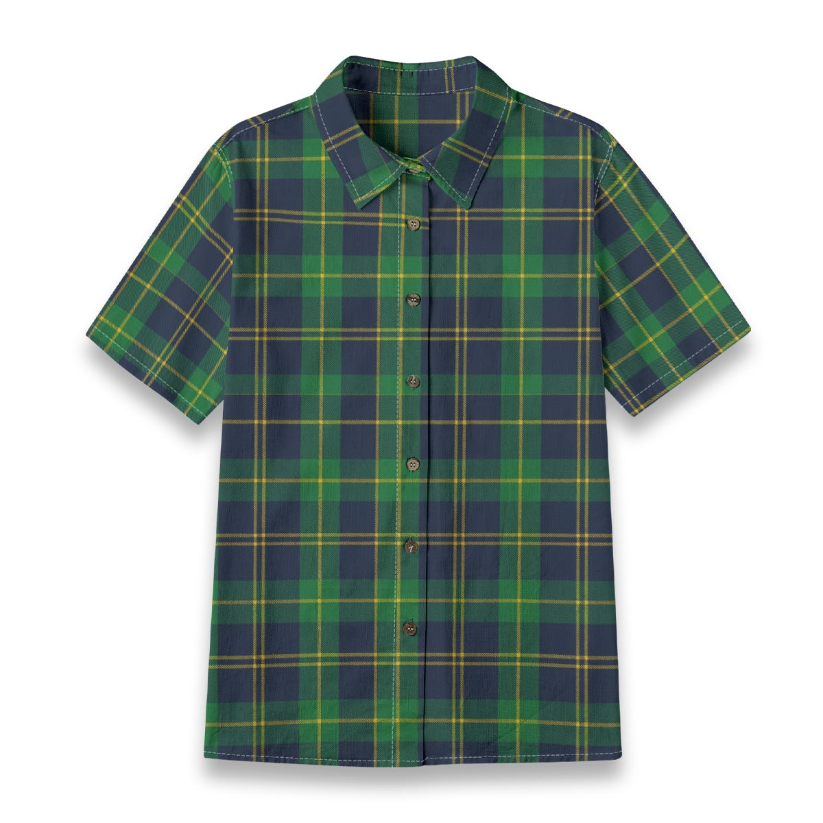 Notre Dame Tartan Plaid Fighting Irish Women's Shirt | 125GSM Cotton