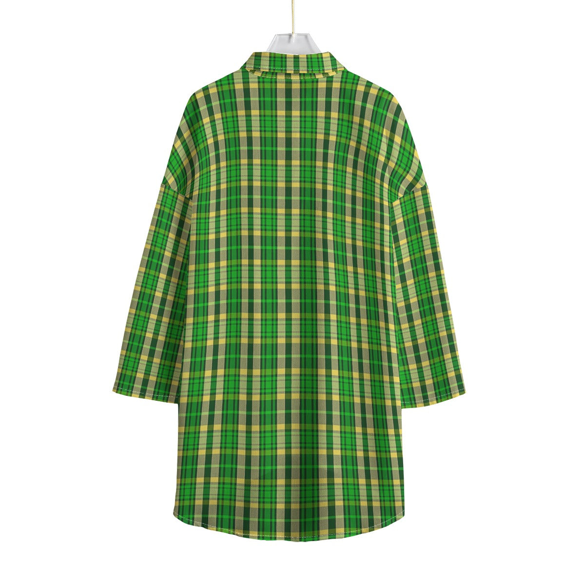 Oregon Tartan Plaid Ducks Women's Chiffon Shirt With Elbow Sleeve