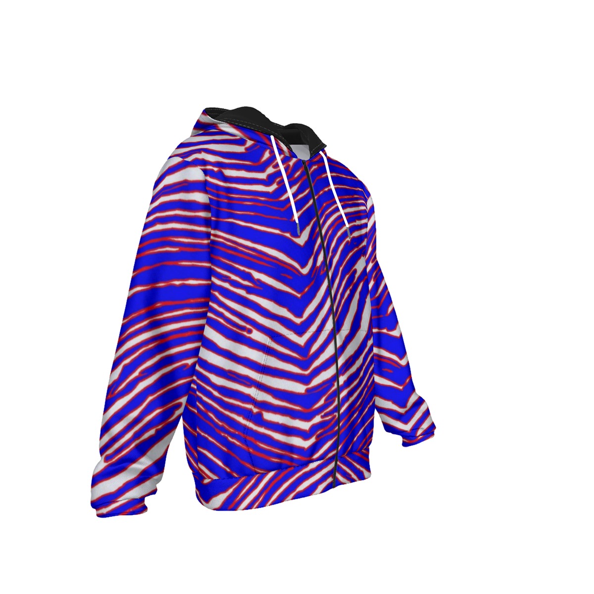 Buffalo Bills Zubaz Men's Heavy Fleece Zip Up Hoodie
