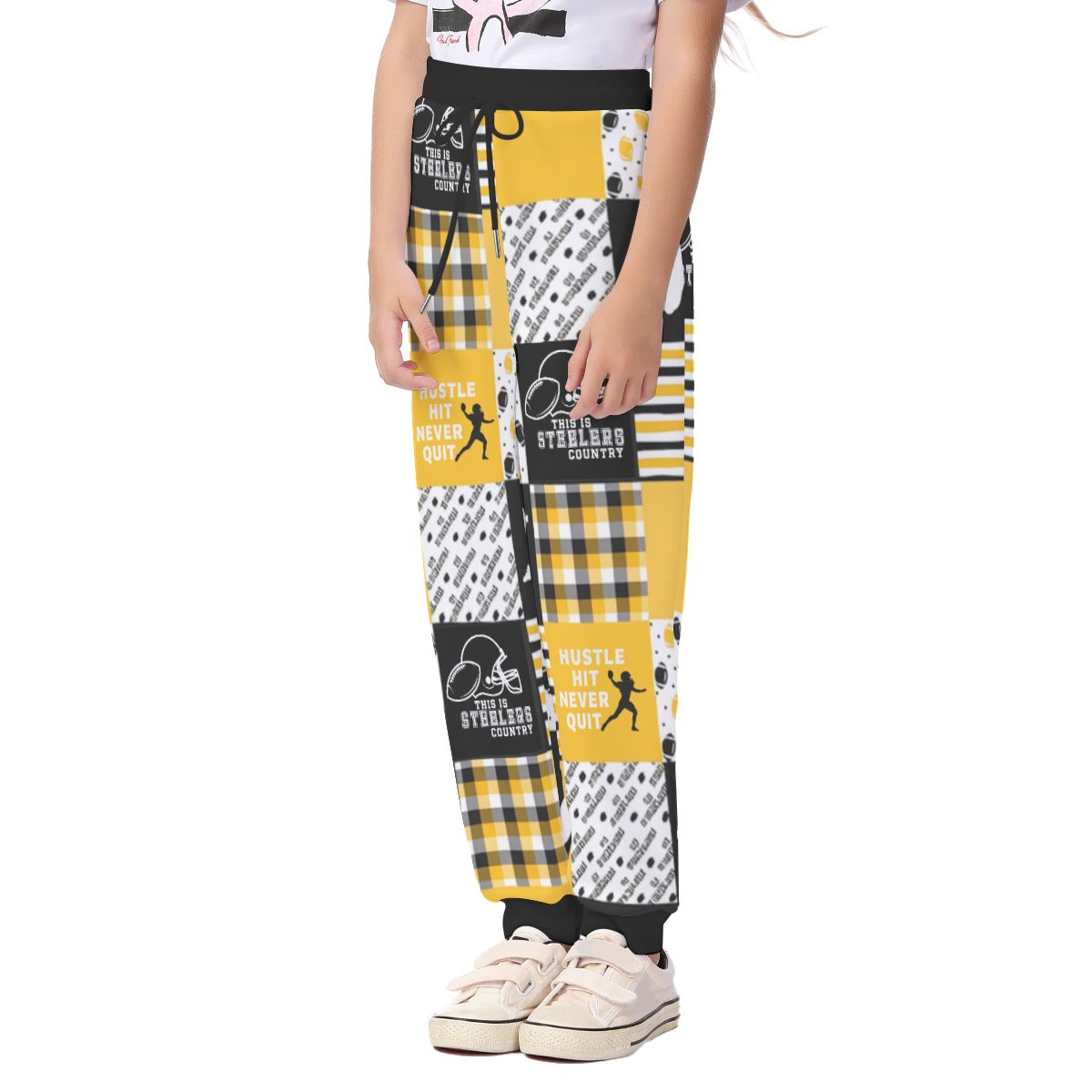 Pittsburgh Steelers All-Over Print Kid's Casual Pants