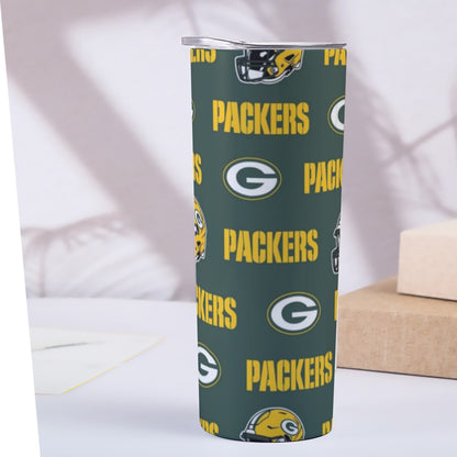Green Bay Football Game Day Custom 20OZ Straight Cup With Sliding Lid For The USA