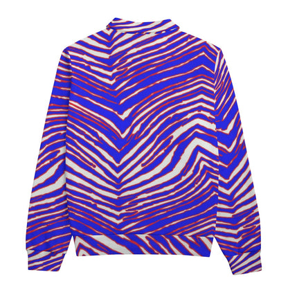 Buffalo Bills Zubaz Unisex Lapel Sweatshirt | 310GSM Cotton