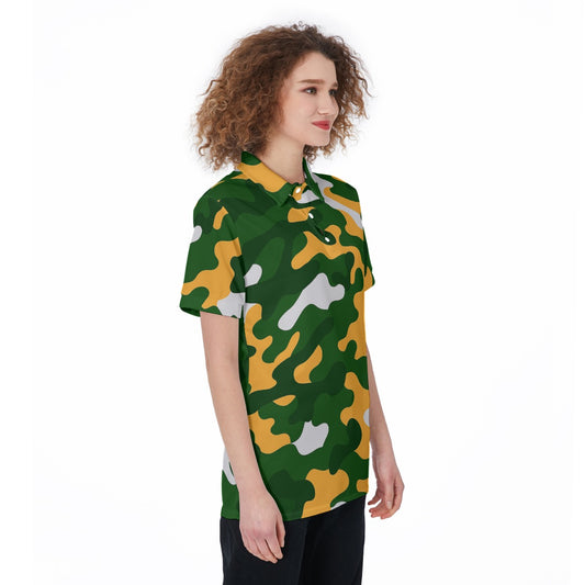 Green Bay Football Game Day All-Over Print Women's Polo Shirt