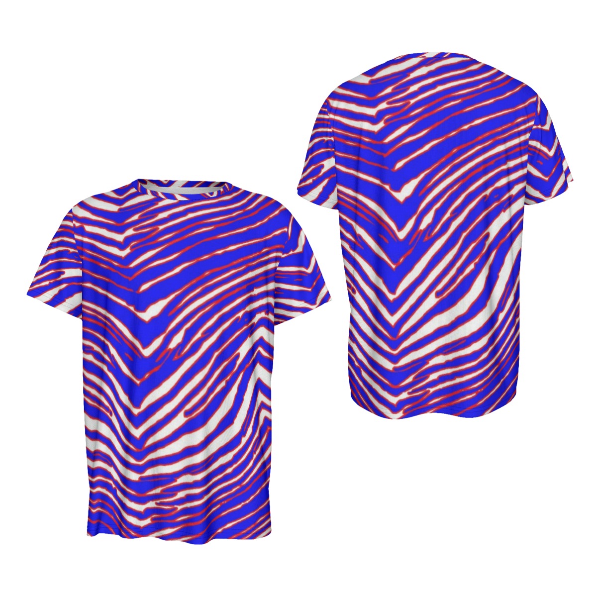 Buffalo Bills Zubaz Men's Round Neck Short Sleeve T-Shirt