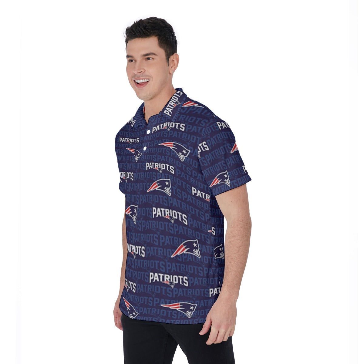 New England Football Game Day All-Over Print Men's Polo Shirt