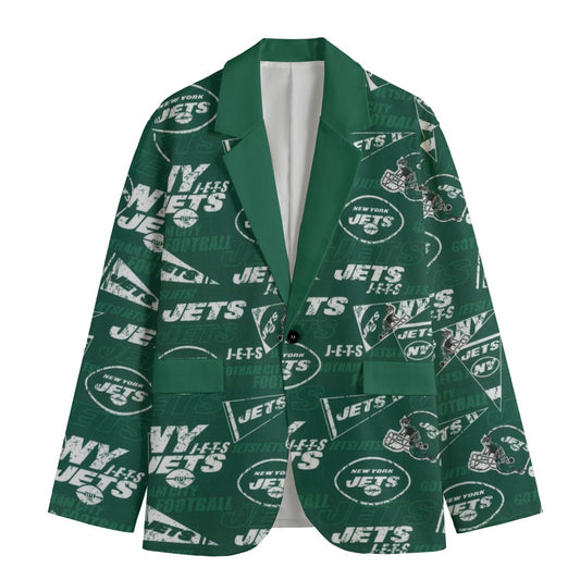 New York Jets suit Flat Lapel Collar Blazer