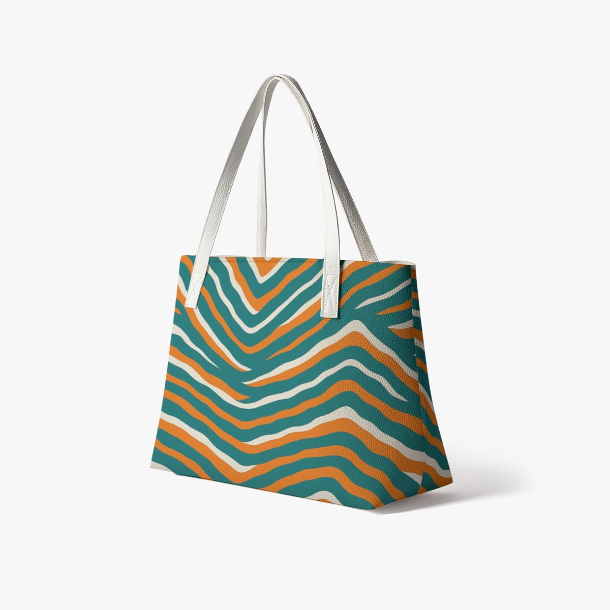 Miami Football Game Day Stylish PU Leather Tote Bag