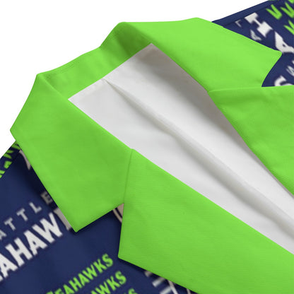 Seattle Seahawks suit Flat Lapel Collar Blazer