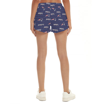 New England Football Game Day All-Over Print Women's Beach Shorts