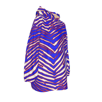 Buffalo Bills Zubaz Kid's Sherpa Fleece Hoodie Blanket