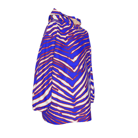 Buffalo Bills Zubaz Kid's Sherpa Fleece Hoodie Blanket