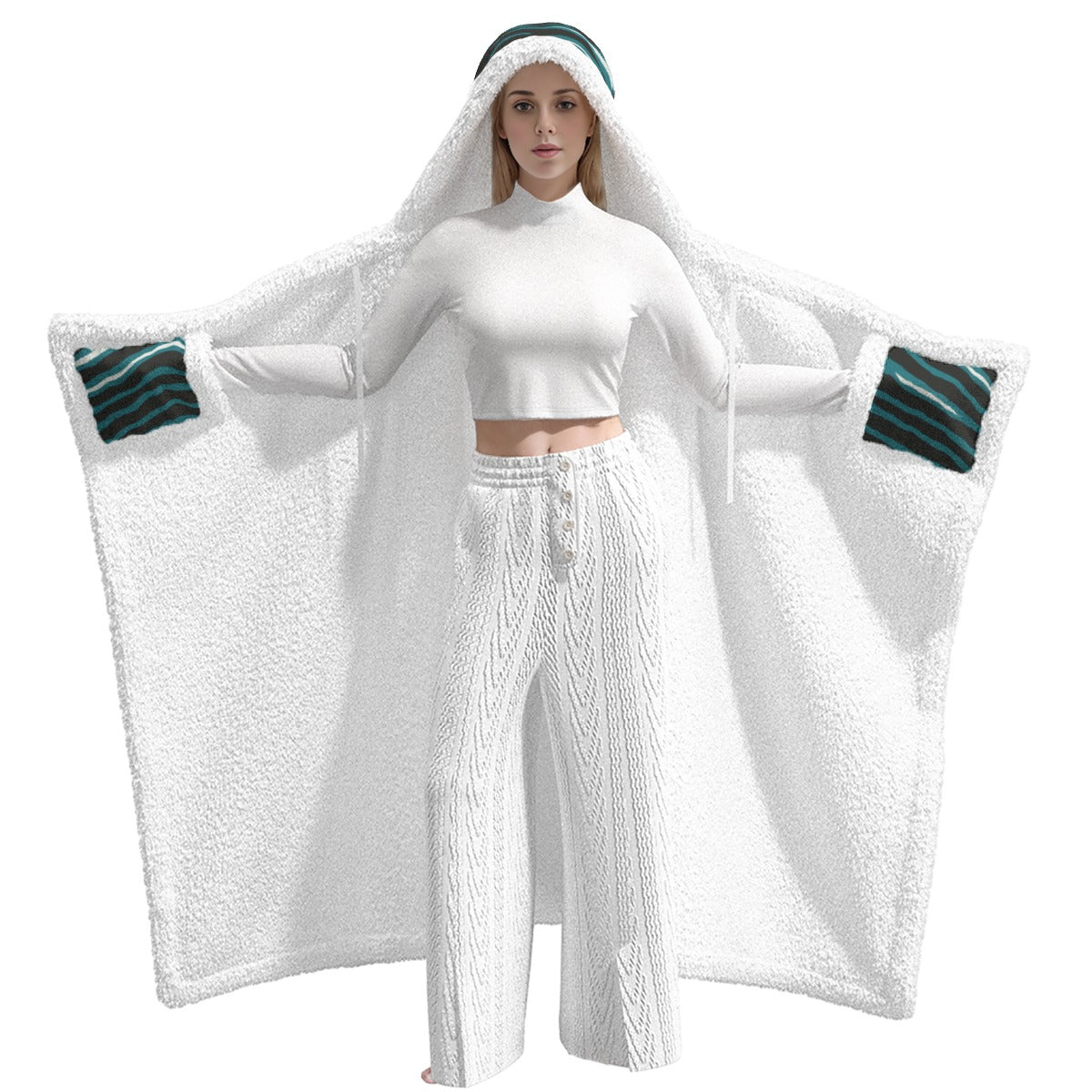 Philadelphia Football Game Day All-Over Print Unisex Wearable Hooded Blanket