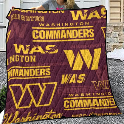 Washington Commanders Lightweight & Breathable Quilt With Edge-wrapping Strips