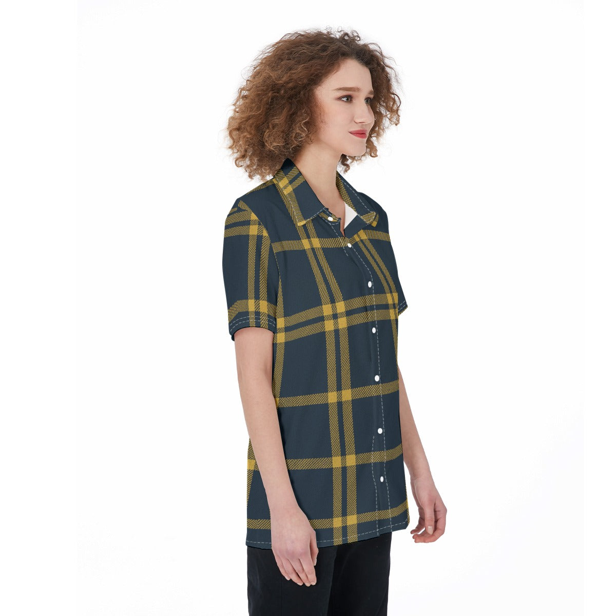 California UC Berkeley Golden Bears Tartan Plaid Women's Shirt
