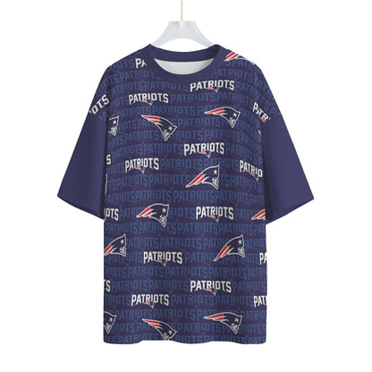 New England Football Game Day All-Over Print Unisex Drop-shoulder T-shirt