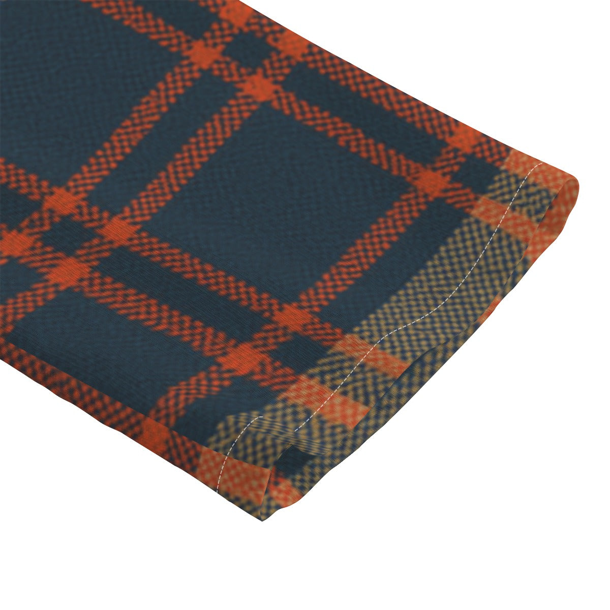 Auburn - Tigers Tartan Plaid Women's Chiffon Shirt With Elbow Sleeve