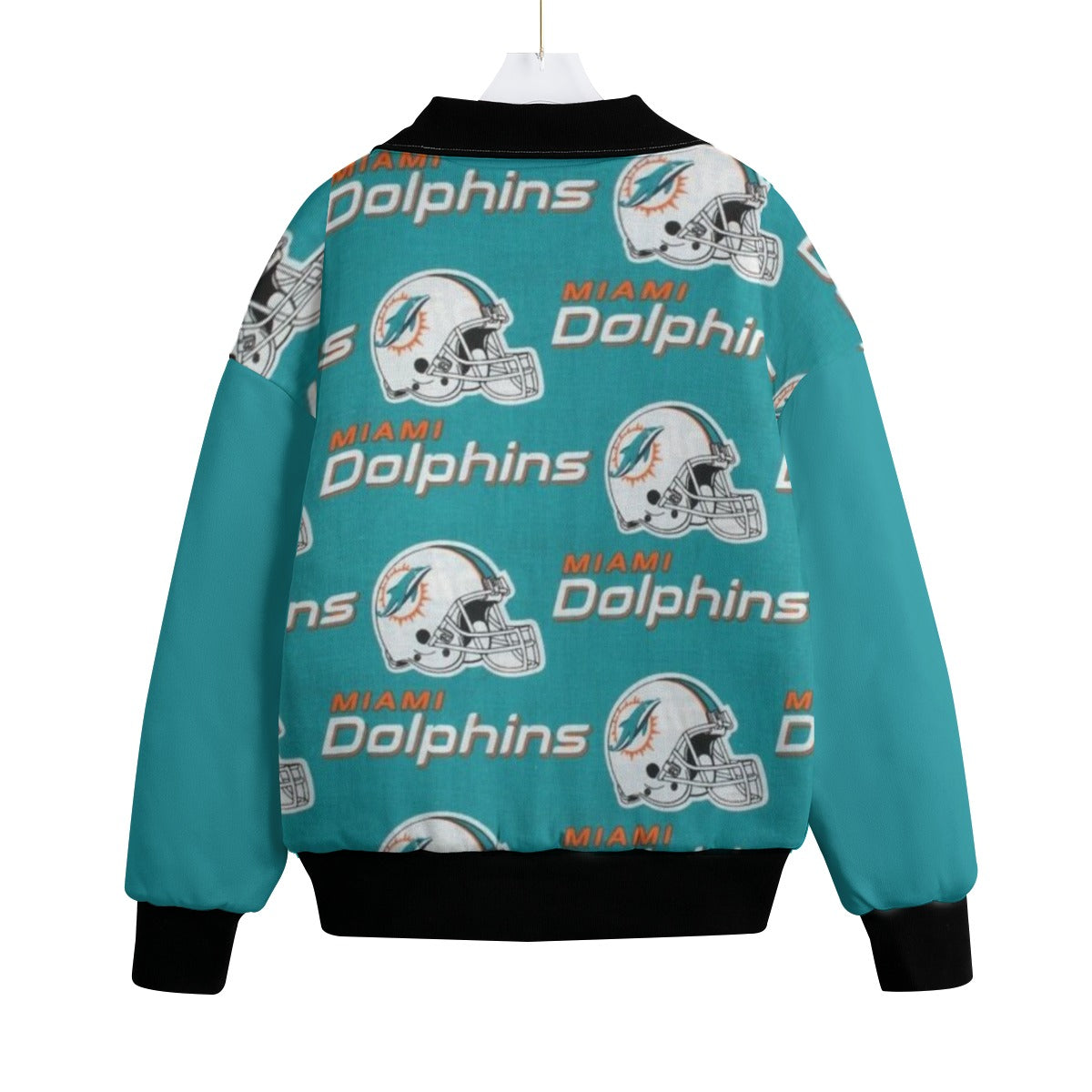 Miami Football Game Day All-Over Print Unisex Knitted Fleece Lapel Outwear