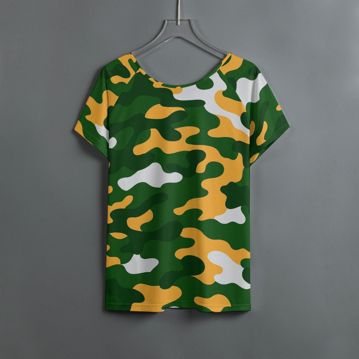 Green Bay Football Game Day All-Over Print Women's Round Neck T-shirt With Raglan Sleeve
