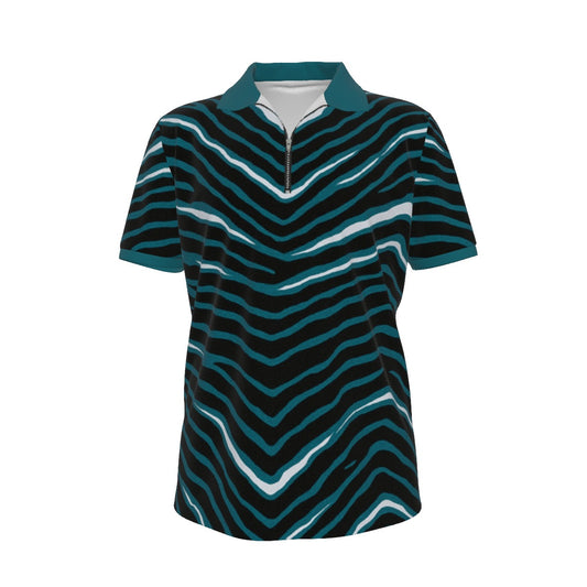 Philadelphia Football Game Day All-over Print Men's Polo Shirt with  Zipper