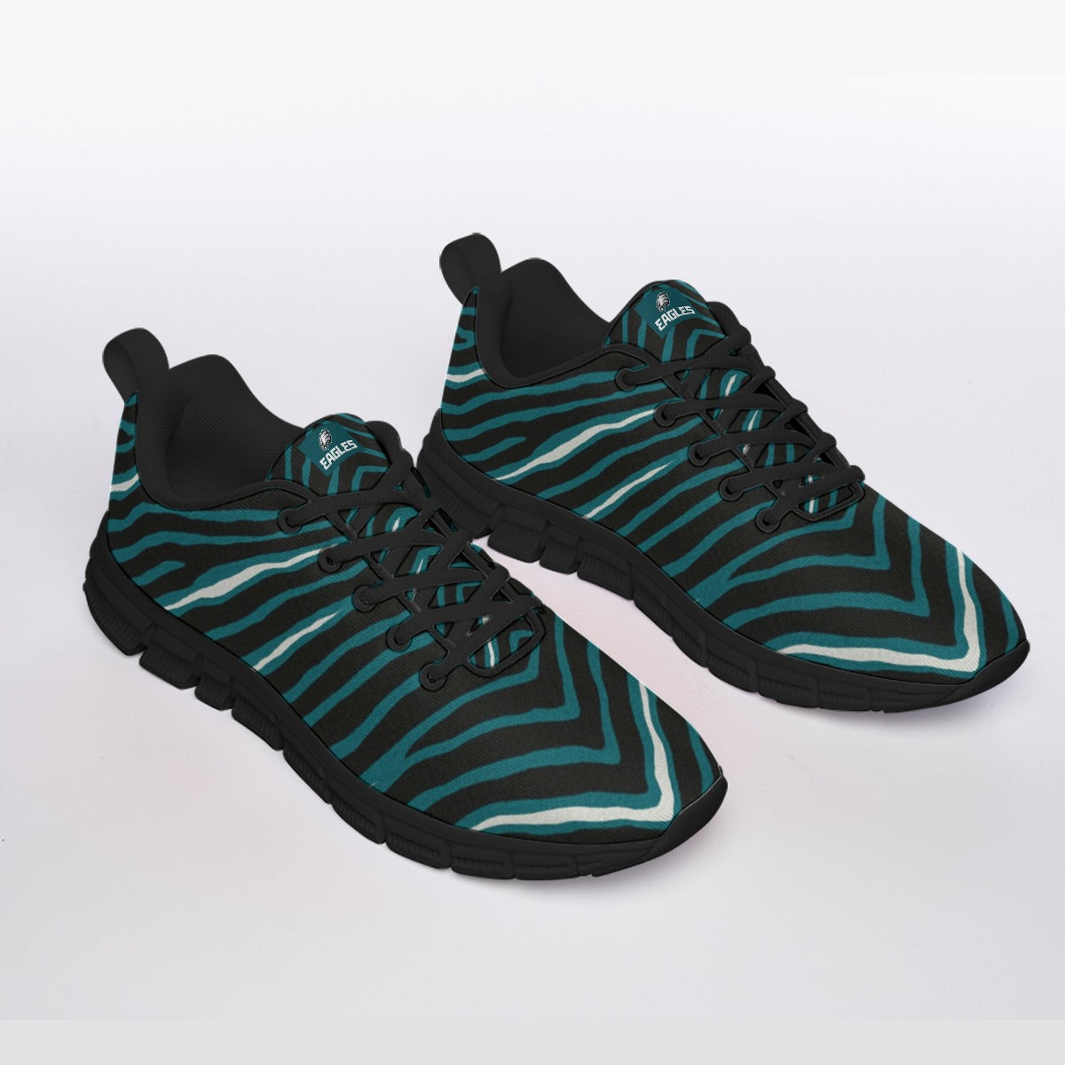 Philadelphia Football Game Day All-Over Print Men's Sports Shoes With Black Sole