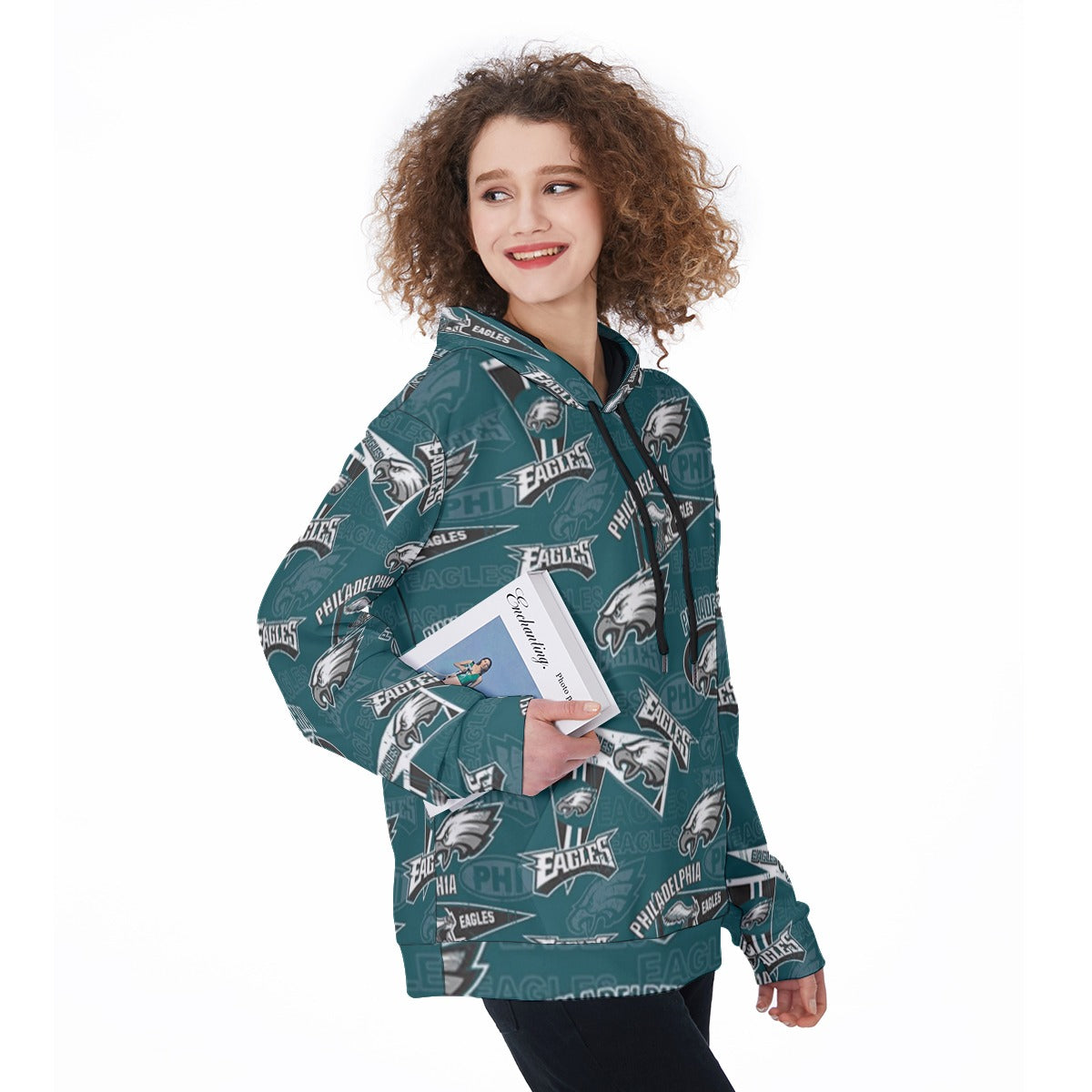 Philadelphia Football Game Day All-Over Print Women's Heavy Fleece Hoodie