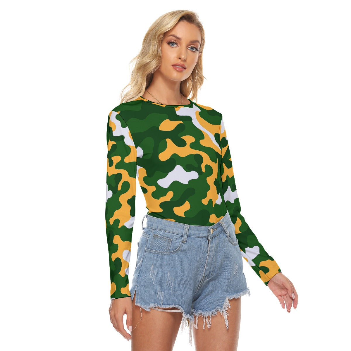 Green Bay Football Game Day All Over Print Women's Stretchable long Sleeve Top