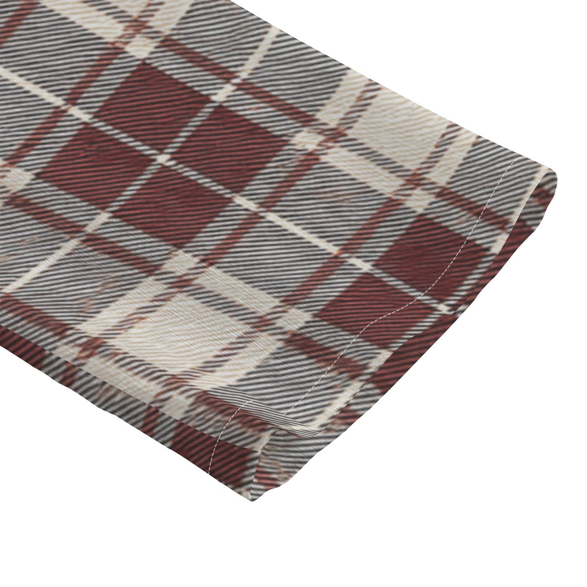 Oklahoma Tartan Plaid Sooners Women's Chiffon Shirt With Elbow Sleeve