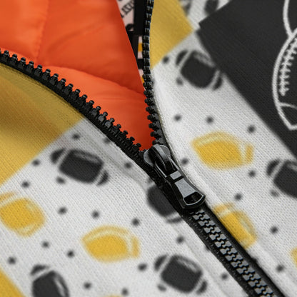 All-Over Print Unisex Knitted Fleece Lapel Outwear