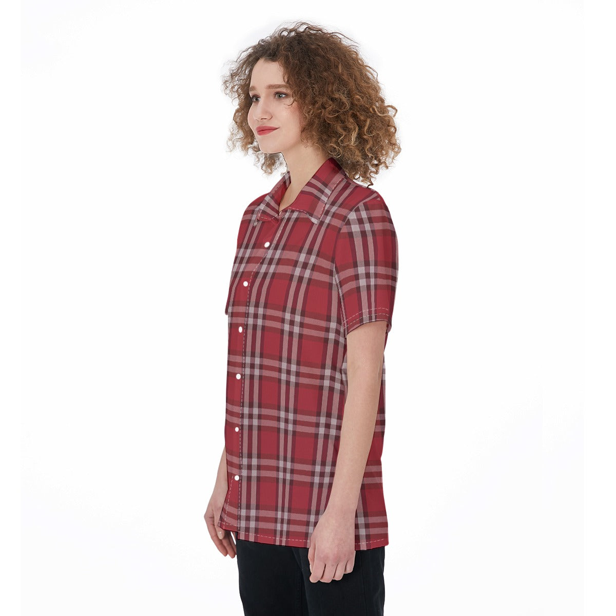 Oklahoma Tartan Plaid Sooners Women's Shirt
